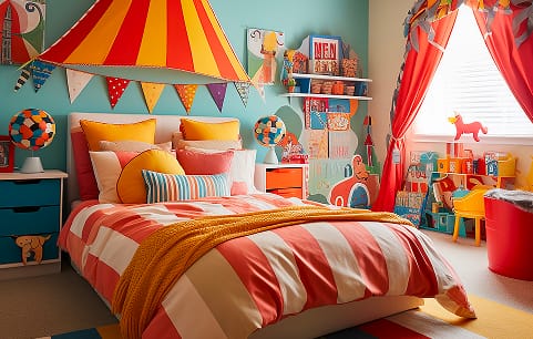 kids room - RB curtains